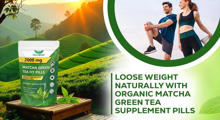 Loose Weight Naturally with Organic Matcha Green Tea Supplement Pills