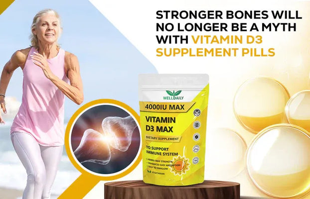 Stronger Bones Will No Longer be a Myth with Vitamin D3 Supplement Pills