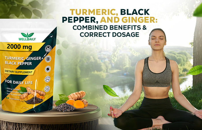 Turmeric, Black Pepper, and Ginger - Combined Benefits & Correct Dosage