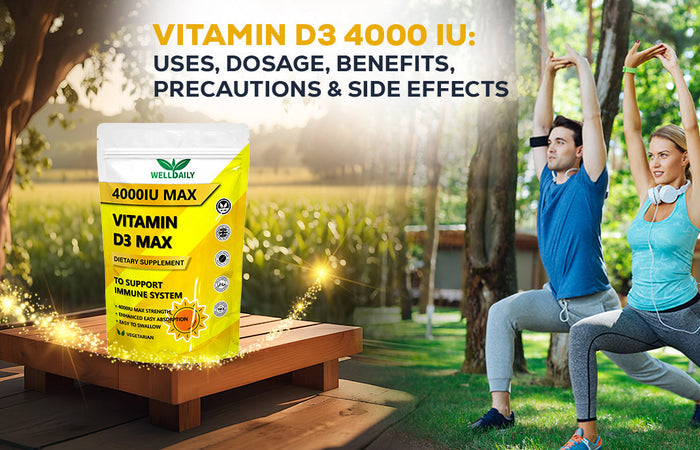Vitamin D3 4000 IU: Uses, Dosage, Benefits, Precautions & Side Effects