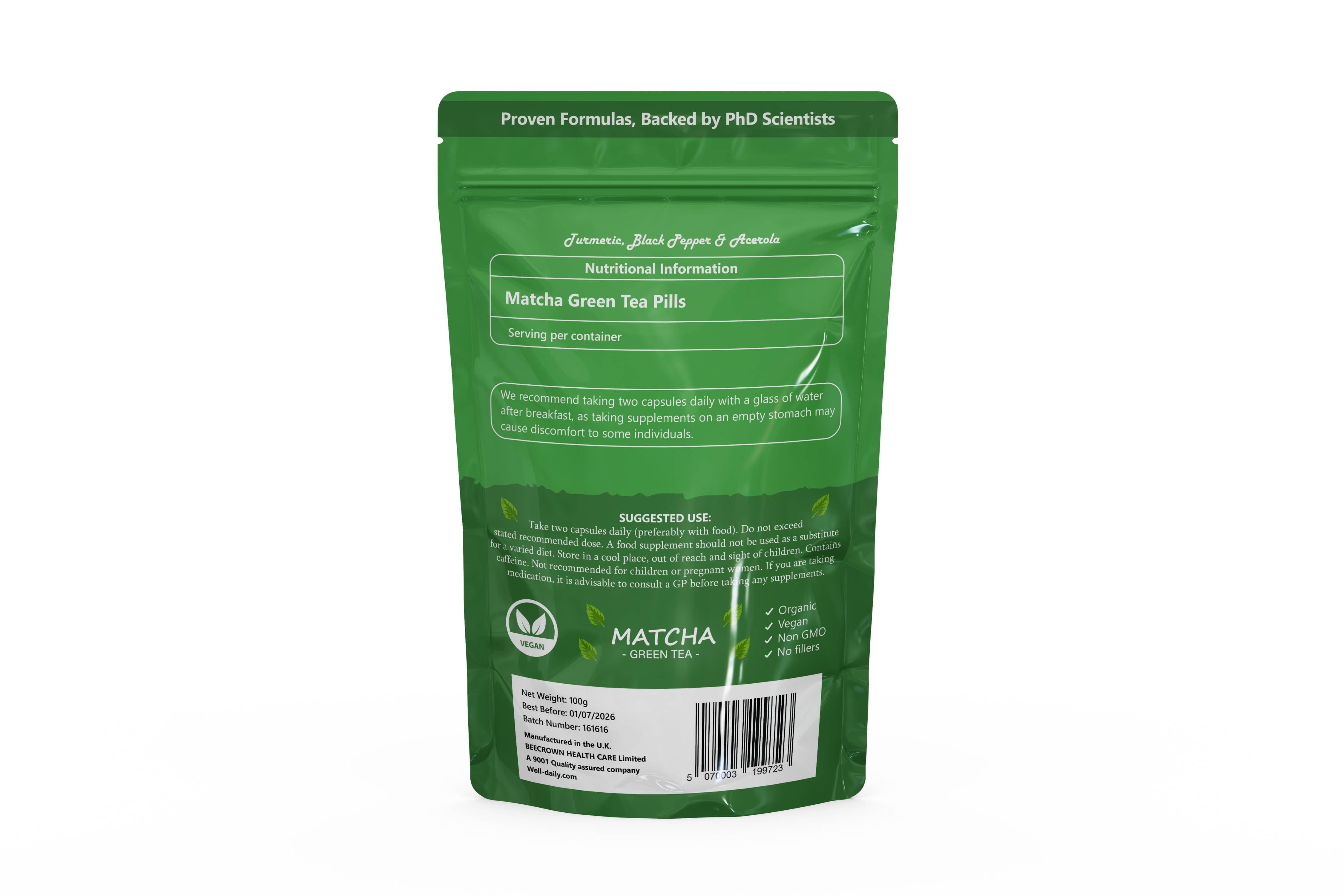 Matcha Green Tea tablets relieve stress and bring calmness – WELL DAILY
